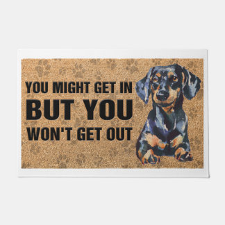 Tapete Custom Welcome Mat/Dog Lover/Dachshund Decor