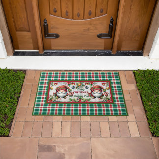Tapete Customize This Cute Christmas Doormats with Gnomes
