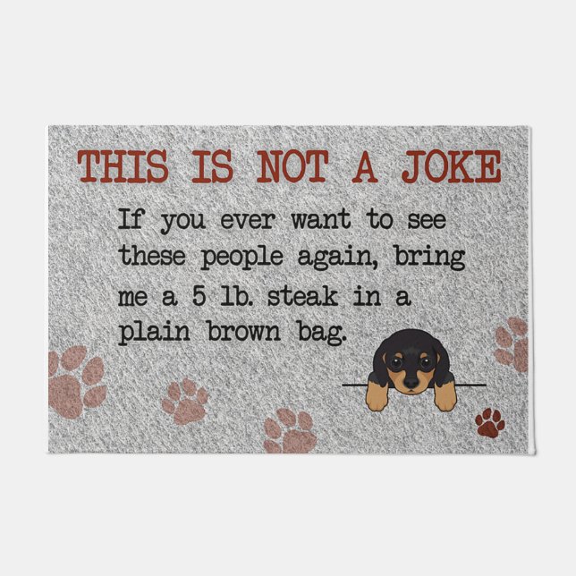 Tapete Cute Dog This Is Not A Joke (Frente)