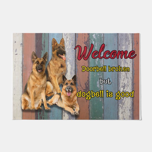 Tapete Cute Funny Welcome Door Mat, Dog Mom Quotes (Frente)