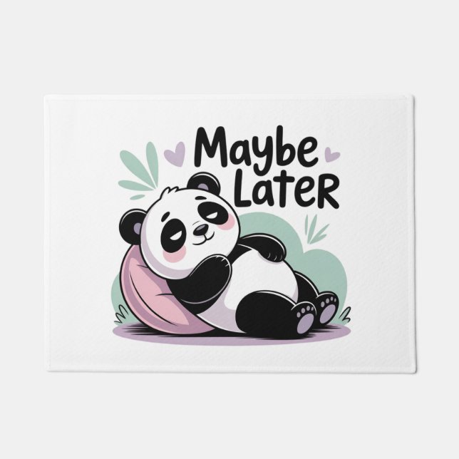 Tapete Cute Lazy Panda – “Talvez Mais Tarde” Panda Relaxa (Frente)