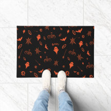 Cute Little Spooky Ghost Preto Laranja Halloween