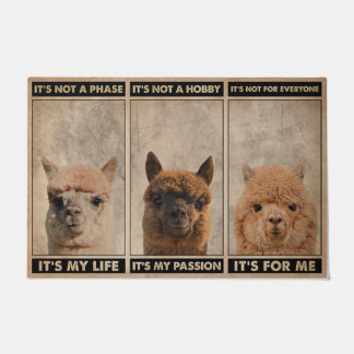 Tapete Cute Llama Doormat, Engraçado Cita Doormat