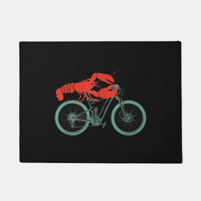 Tapete Cycling Lobster MTB Cycologist Funny Cyclist (Frente)