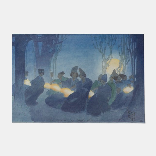 Tapete da porta de entrada da dança do diabrete (Frente)