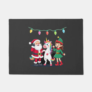 Tapete Dabbing Papai Noel Elfo Unicórnio Natal Crianças H