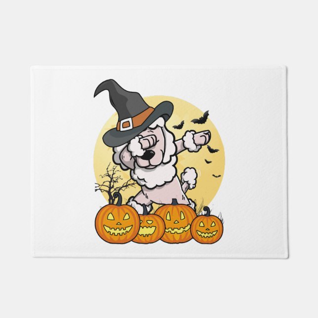 Tapete Dabbing Poodle Halloween (Frente)