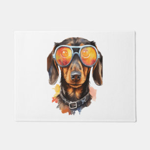 Tapete Dachshund de óculos de sol