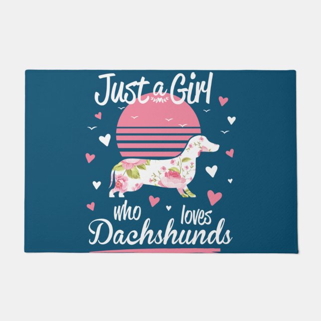 Tapete Dachshund Design, Just A Girl Who Loves Dachshunds (Frente)