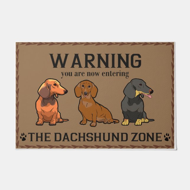 Tapete Dachshund Lover Gift,Dachshund Doormat (Frente)