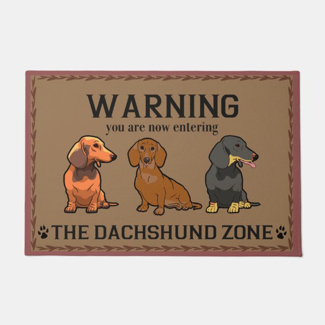 Tapete Dachshund Lover Gift,Dachshund Doormat (Frente)