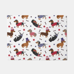 Tapete Dachshund Patriótico