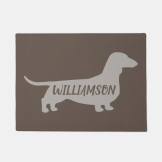 Tapete Dachshund Silhouette Wiener Dog Lover's Doxie