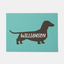 Dachshund Silhouette Wiener Dog Lover's Teal