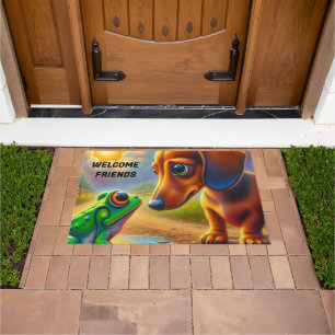 TAPETE DACHSHUND WELCOME