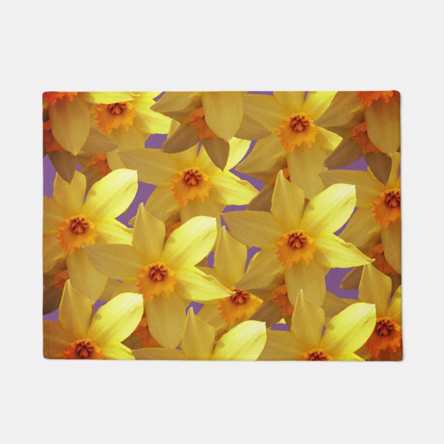 Tapete Daffodils Bloom Door Mat (Frente)