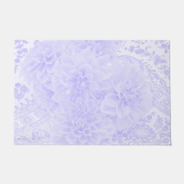 Tapete Dahlias em azul