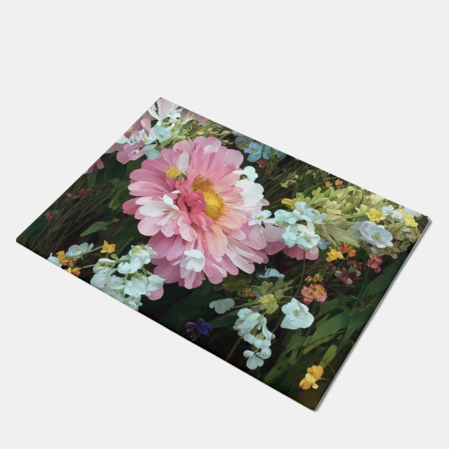 Tapete Daisy em rosa (Inclinado)