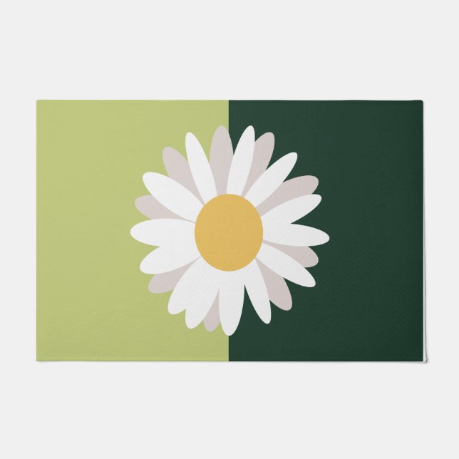 Tapete Daisy Indoor Door Mat, Green  (Frente)