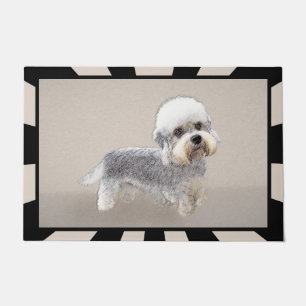 Tapete Dandie Dinmont Terrier pintando arte canina origin