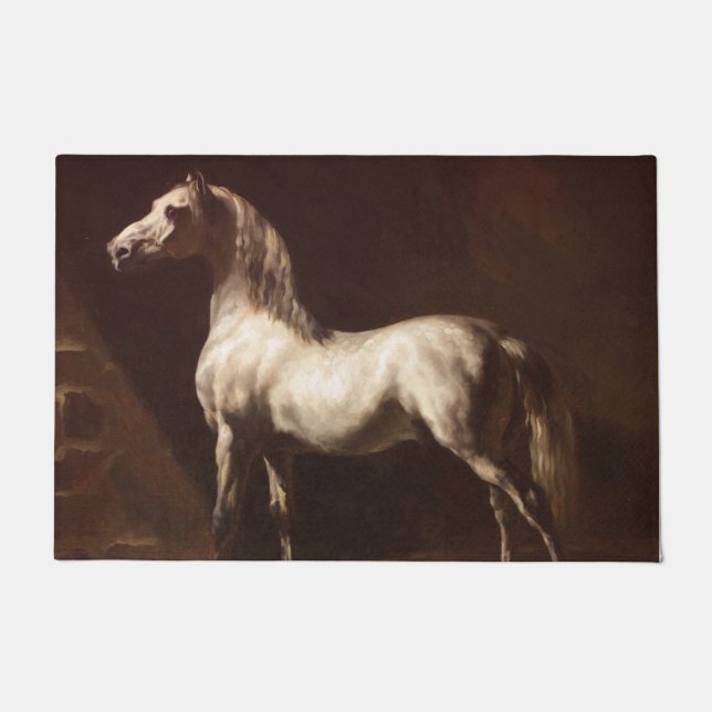 Tapete Dapple Cinza Horse (por Théodore Géricault) (Frente)