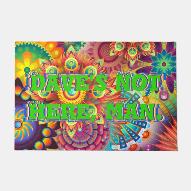 Tapete Dave não está aqui, cara. Engraçado 70 dizendo (Frente)