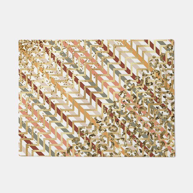 Tapete Dazzling com porta Dourada (Frente)