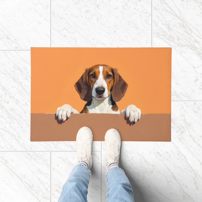 Tapete de Arte com Foxhound Americano (Interior)