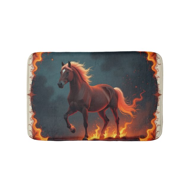 Tapete De Banheiro „2026 – Das Jahr des Feuerpferds“8 (frente)