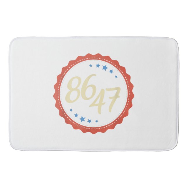 Tapete De Banheiro 86 47 Anti Trump Engraçado (Frente)