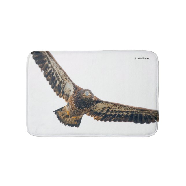 Tapete De Banheiro A Águia Bald Stunning faz sobrevoo (frente)