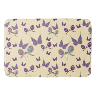 Tapete De Banheiro A alegria da borboleta em Cream Bath Mat