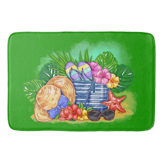Tapete De Banheiro A Beleza da Praia