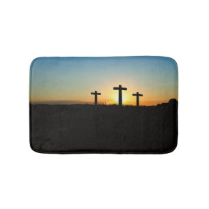 Tapete De Banheiro A Crucificação Atravessa ao Sol