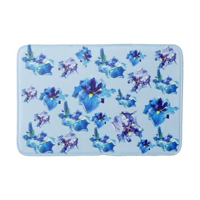 TAPETE DE BANHEIRO A FLOR DE ÍRIS JAPONESA    (Frente)