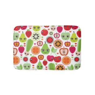 Tapete De Banheiro a fruta caçoa a maçã da ilustração