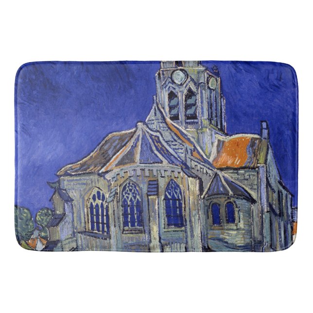 Tapete De Banheiro A Igreja em Auvers, Van Gogh (Frente)