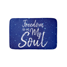 Tapete De Banheiro A liberdade está na minha alma