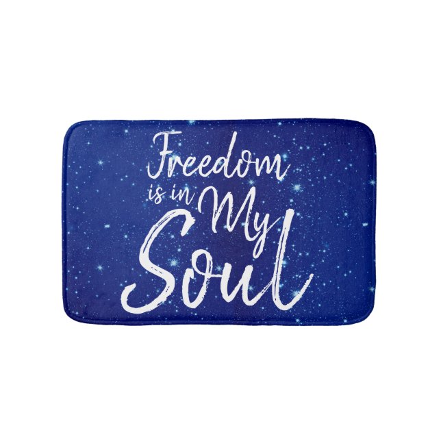 Tapete De Banheiro A liberdade está na minha alma (frente)