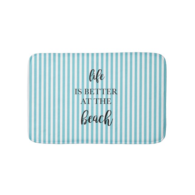 Tapete De Banheiro A vida é melhor na praia (frente)