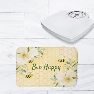 Tapete De Banheiro Abelha Feliz Bombus Abelhas amarelas