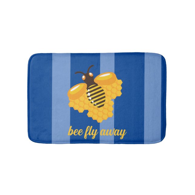 Tapete De Banheiro abelha voar para longe (frente)