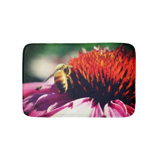 Tapete De Banheiro Abelhas De Mel No ConEFlower Fechem  (frente)
