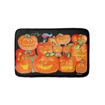 Abóboras de Halloween com Animais