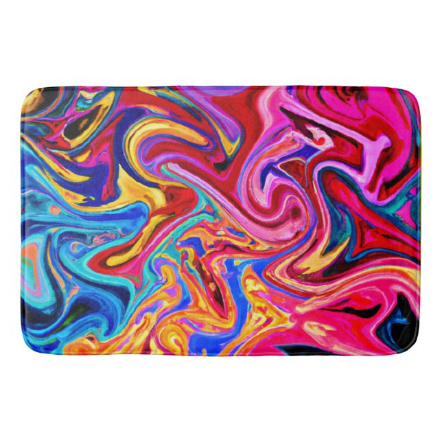 Tapete De Banheiro Abstração de Embarque para Impacto Visual (Frente)