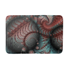 Tapete De Banheiro Abstract Vivid Fantasy Fractal Art Brown Blue