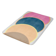 Abstrato Bath Mat - Crest Colorido