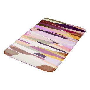 Tapete De Banheiro Abstrato cor-de-rosa, púrpura e laranja