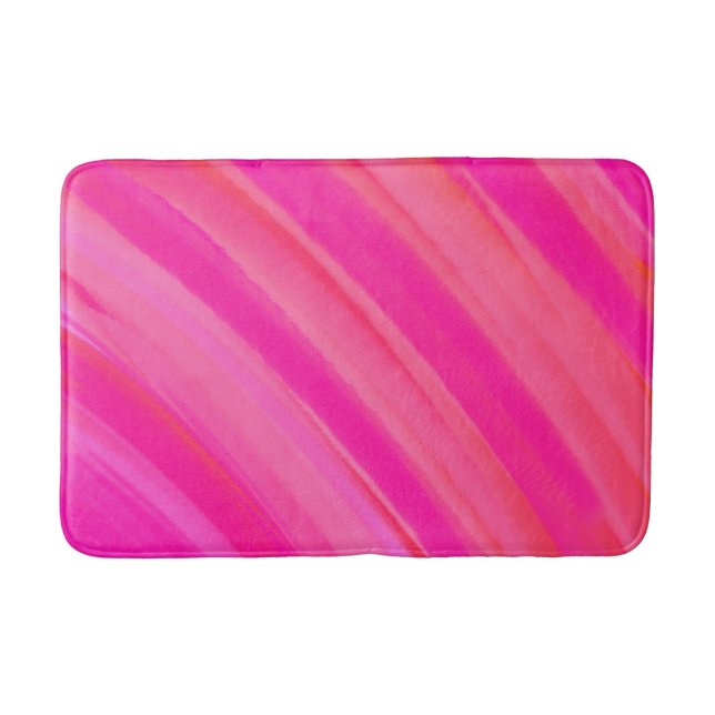 Tapete De Banheiro Abstrato de espiral rosa (Frente)