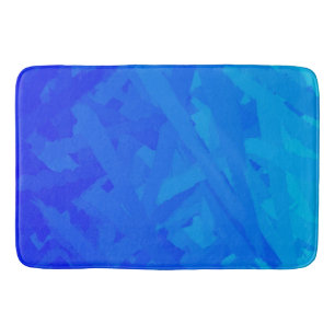 Tapete De Banheiro Abstrato de gradiente azul